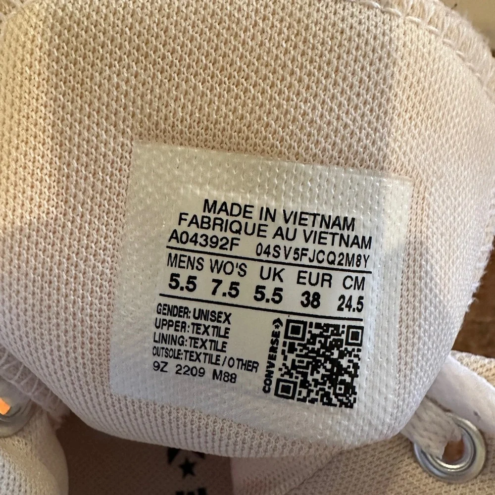 Converse Peach High Top All Star Sneakers